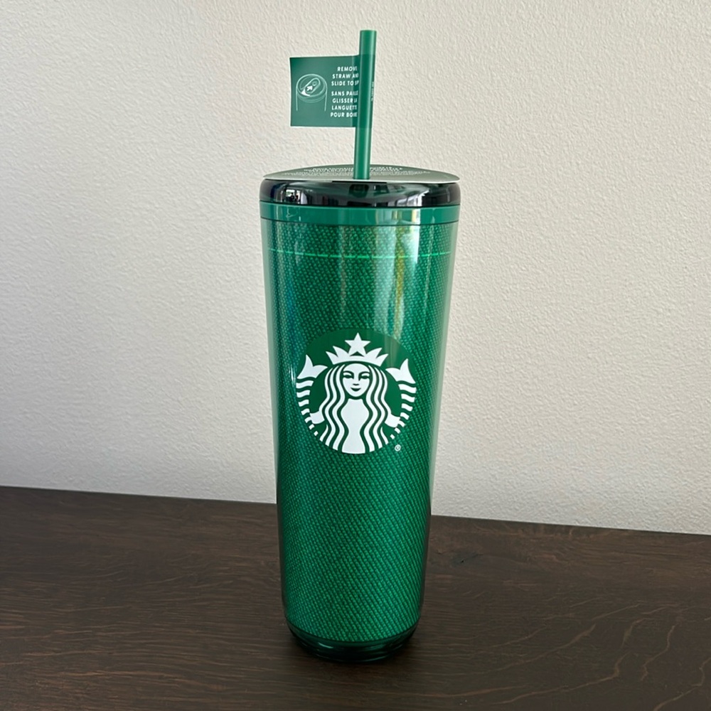 NWT Starbucks Partner Exclusive Green Apron Hot/Cold Reusable Cup